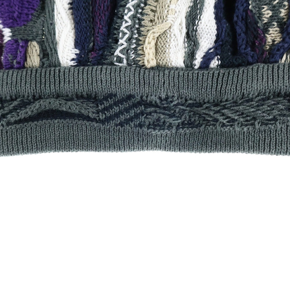 COOGI(クージー) 3D Crew Neck Knit クルーネック 長袖ニット セーター マルチカラー