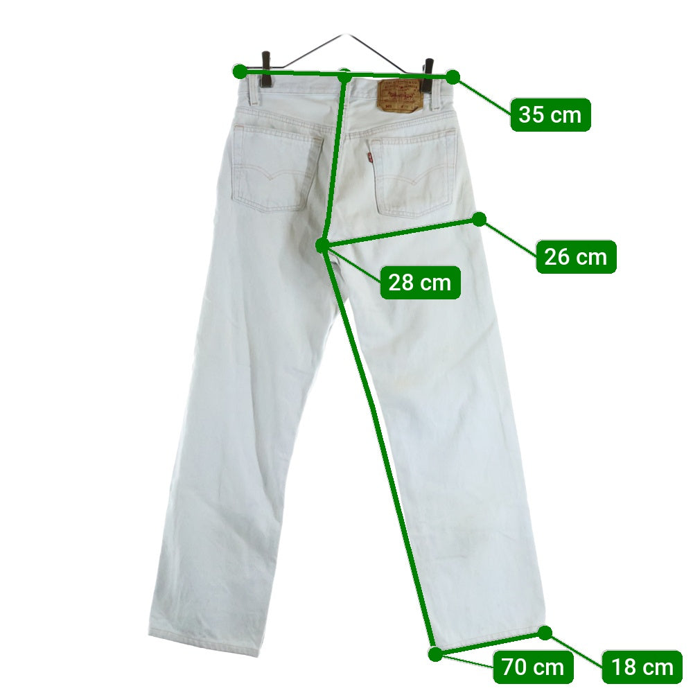 Levi's(リーバイス) 90s 501xx ボタン裏520 USA製 ボタンフライデニムパンツ ライトブルー