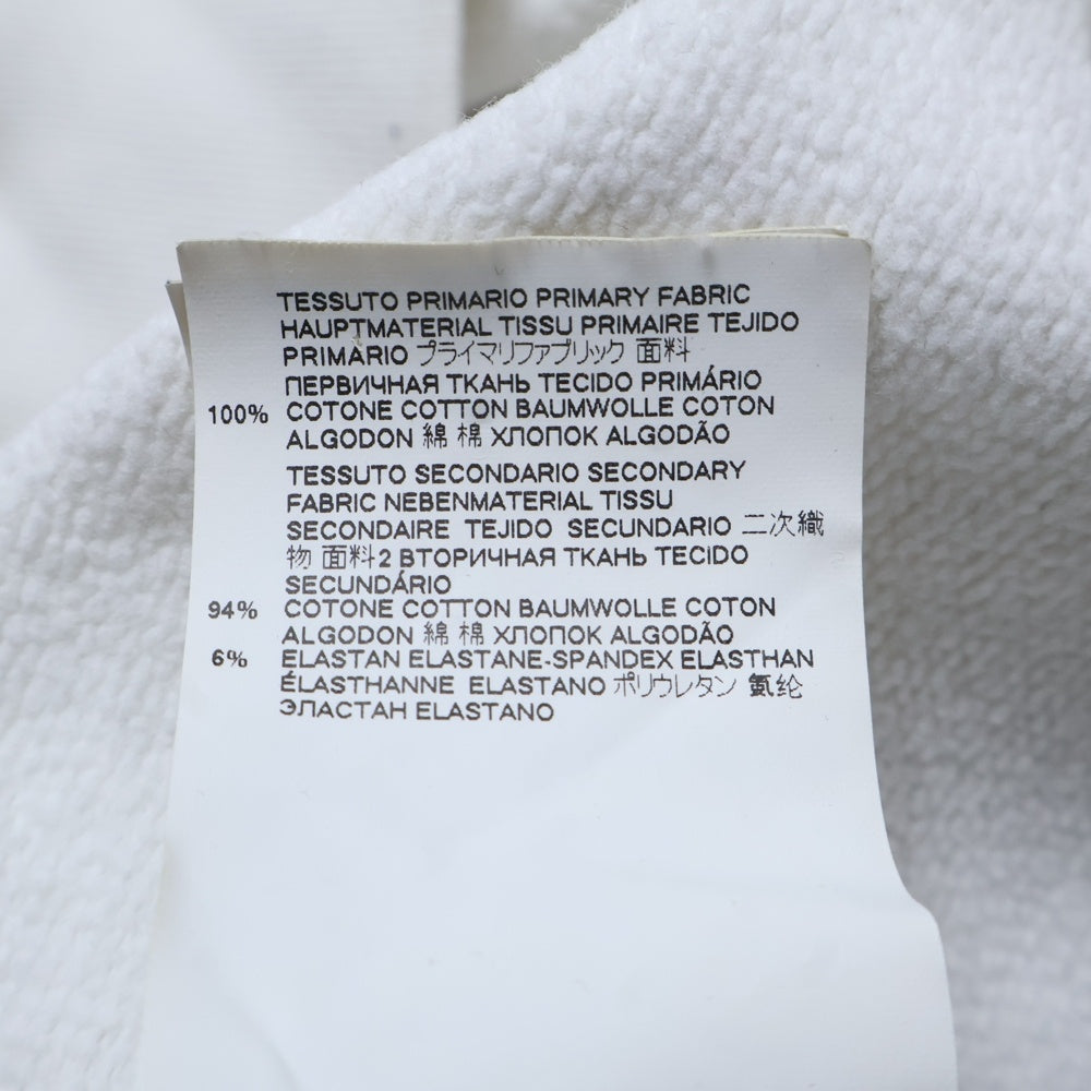 DSQUARED2(ディースクエアード) フロントロゴプリント クルーネック長袖スウェットトレーナー ホワイト S74GU0331 S25030