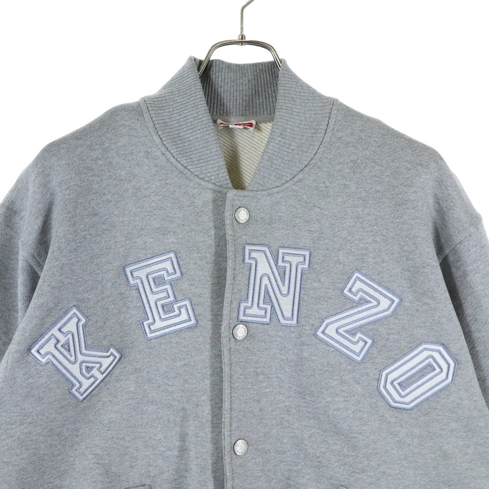 KENZO(ケンゾー) ACADEMY BOMBER フロントロゴ刺繍 アカデミーボンバージャケット グレー FD65SW1024MV