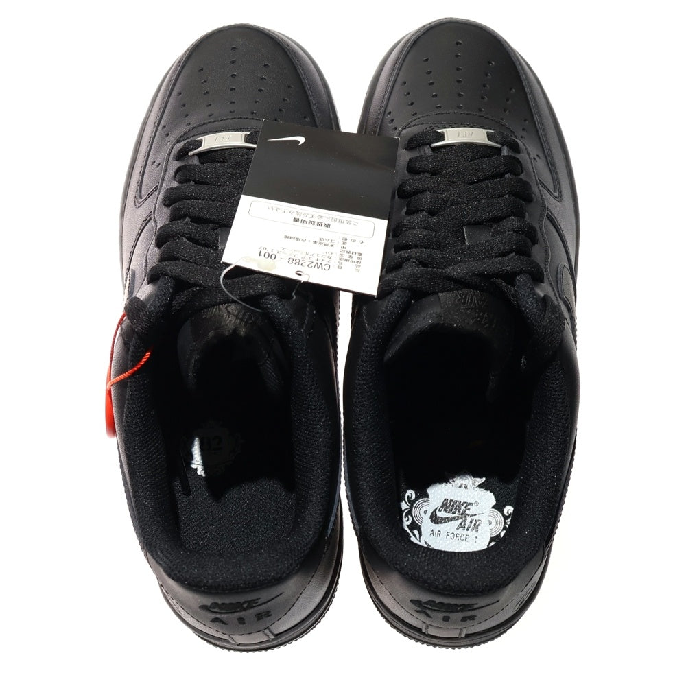 NIKE(ナイキ) ×Fragment Design Air Force 1 Low '07 フラグメント エアフォース1 '07 ローカットスニーカー ブラック US8.5/26.5cm CW2288-001