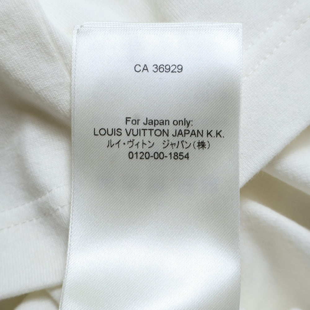 LOUIS VUITTON(ルイヴィトン) LVエンボスロゴインサイドアウト クルーネック半袖Tシャツカットソー ホワイト RM252MQ DT3 HNY55W