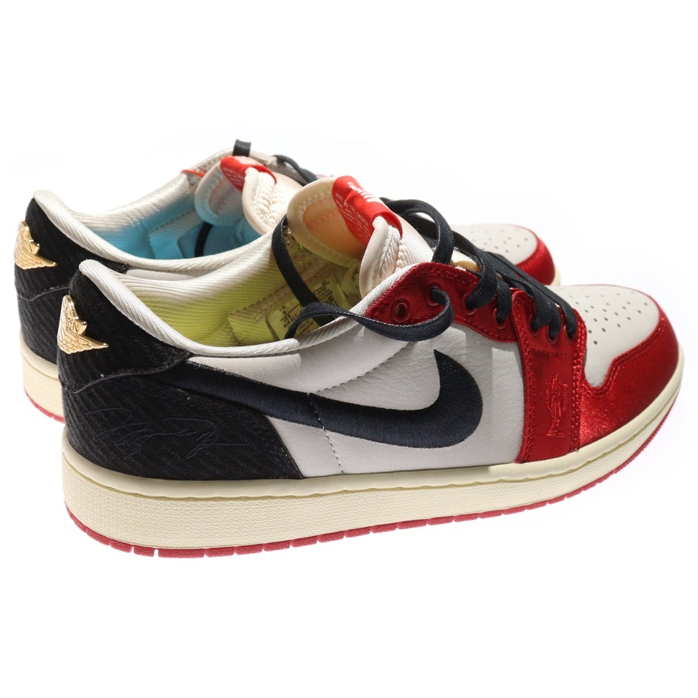 NIKE(ナイキ) ×Trophy Room Air Jordan 1 Low OG Sail and Varsity Red トロフィールーム エアジョーダン1 OG ローカットスニーカー レッド US9/27cm FN0432-100