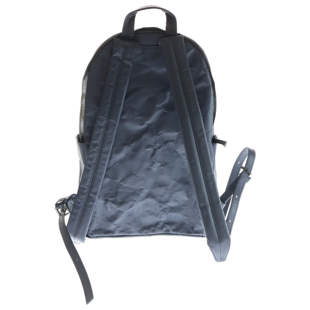 DUREN(デューレン) スタッズ付き クリンクルレザー バックパック リュック ネイビー