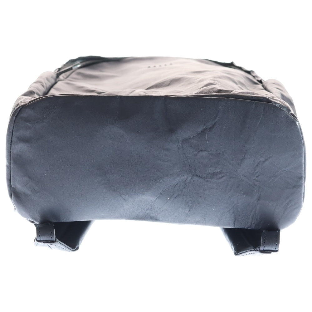 DUREN(デューレン) スタッズ付き クリンクルレザー バックパック リュック ネイビー