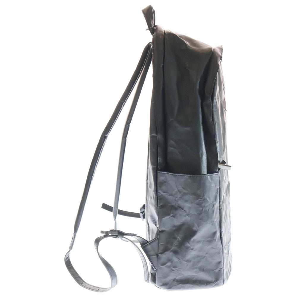 DUREN(デューレン) スタッズ付き クリンクルレザー バックパック リュック ブラック