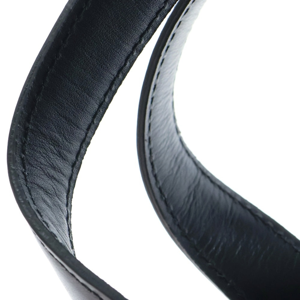 DUREN(デューレン) スタッズ付き クリンクルレザー ジップトートバッグ ブラック