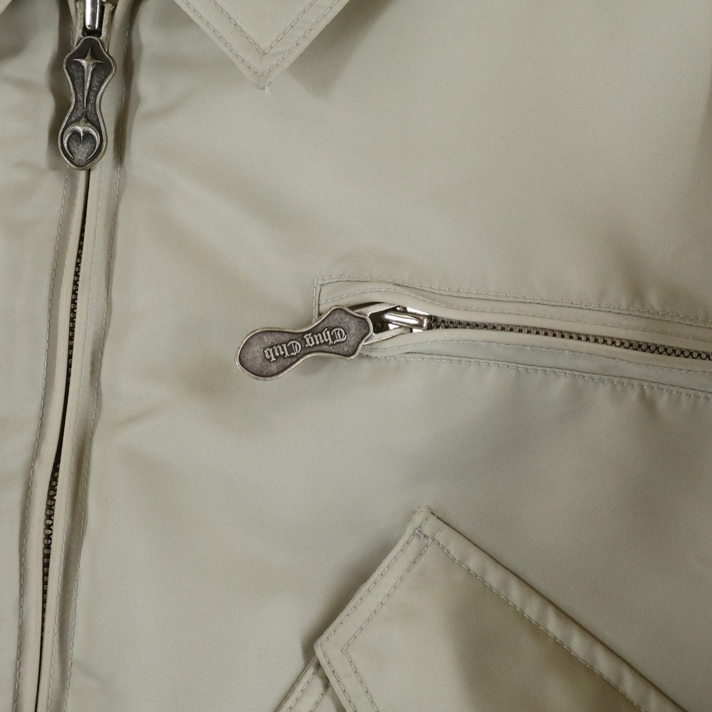 THUG CLUB(サグクラブ) スタッズ装飾 ボンバージャケット ベージュ TC24JP1302