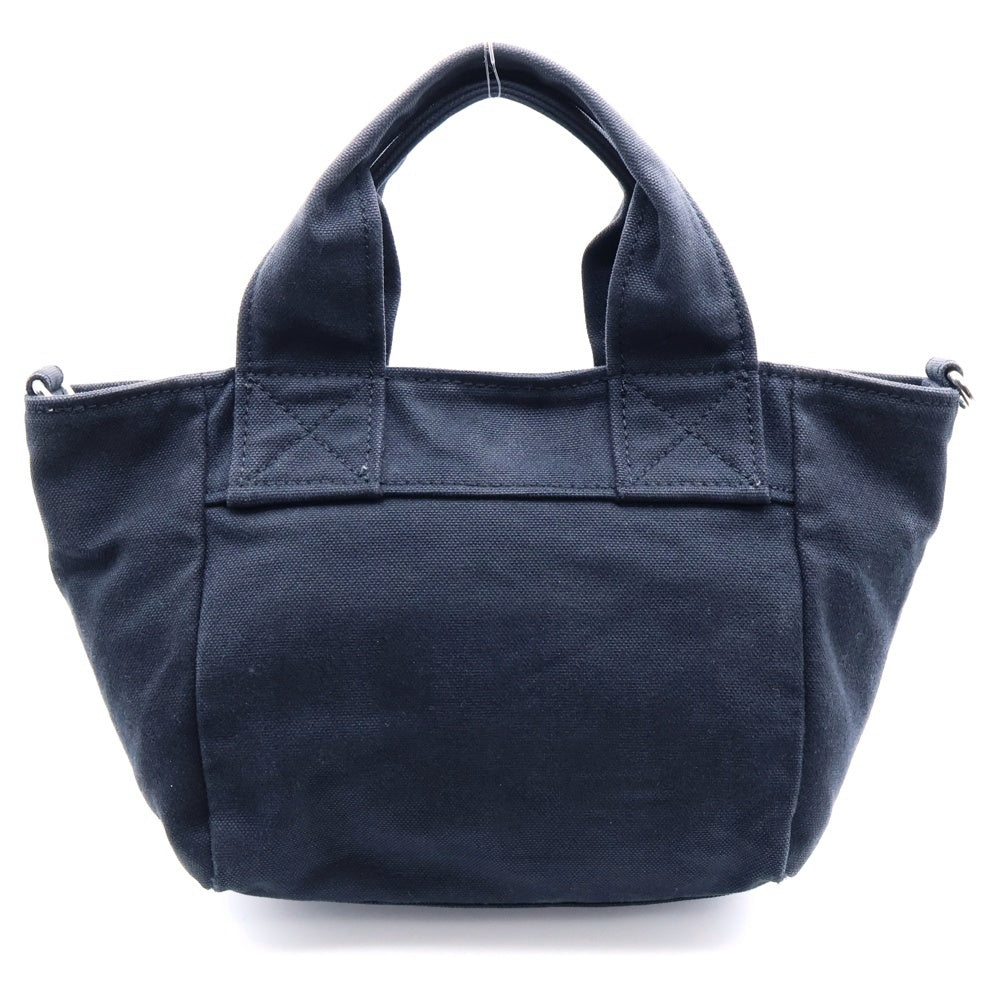 Vivienne Westwood Red Label(ヴィヴィアンウエストウッドレッドレーベル) ロゴ刺繍 キャンバスハンドショルダートートバッグ ブラック