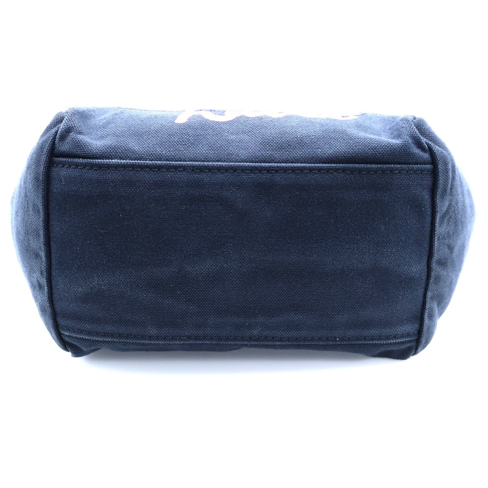 Vivienne Westwood Red Label(ヴィヴィアンウエストウッドレッドレーベル) ロゴ刺繍 キャンバスハンドショルダートートバッグ ブラック