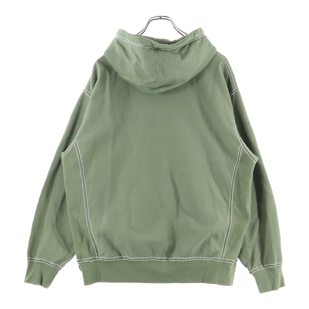 SUPREME(シュプリーム) 20AW Big Stitch Hooded Sweatshirt ビッグステッチ フーデッドスウェットシャツ プルオーバーパーカー フーディー グリーン