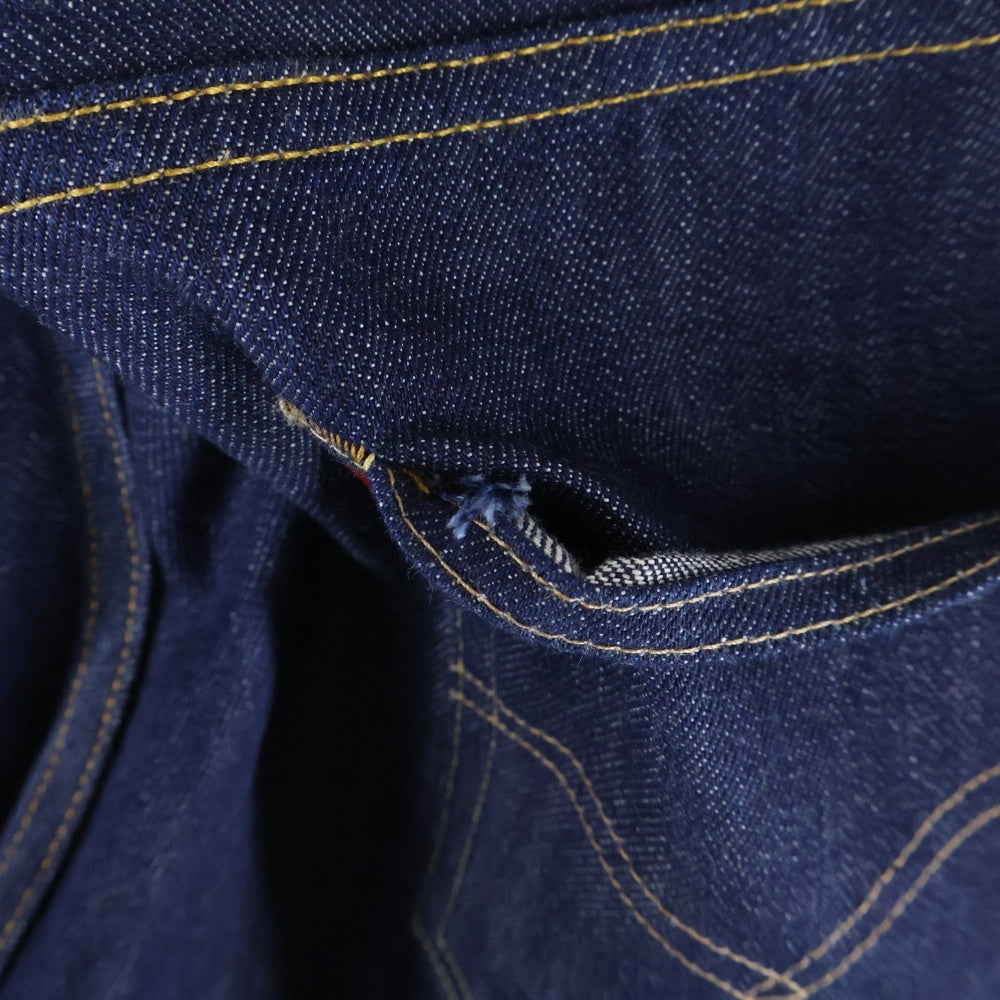Levi's VINTAGE CLOTHING(リーバイス ビンテージ クロージング) 66501-0146 1966モデル ボタン裏3015 日本製 両面BIG E 赤耳セルビッチ ボタンフライ ストレートデニムパンツ インディゴ