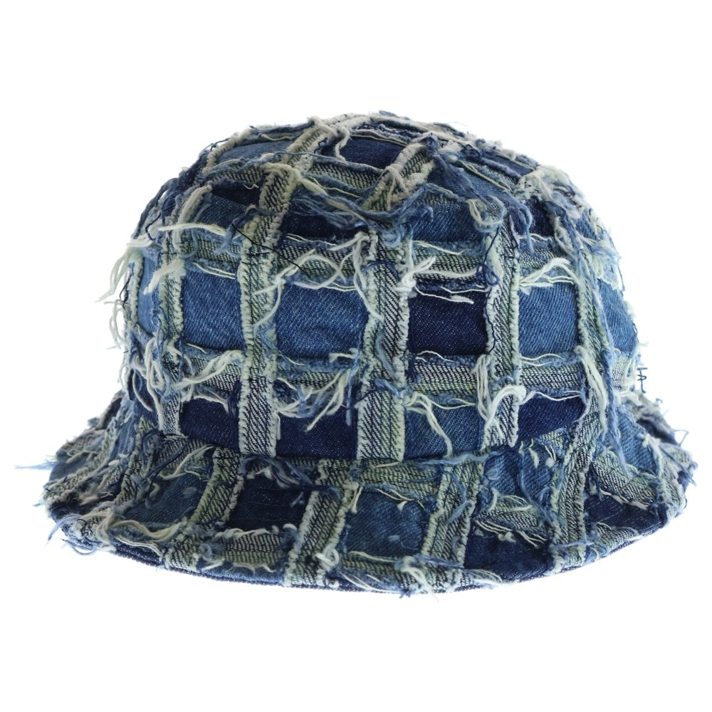 SUPREME(シュプリーム) 23SS Frayed Patchwork Denim Crusher Hatフレイドパッチワークデニムクラッシャーハット ライトブルー