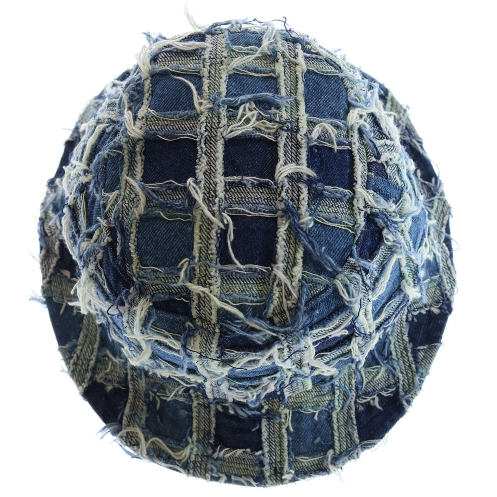 SUPREME(シュプリーム) 23SS Frayed Patchwork Denim Crusher Hatフレイドパッチワークデニムクラッシャーハット ライトブルー