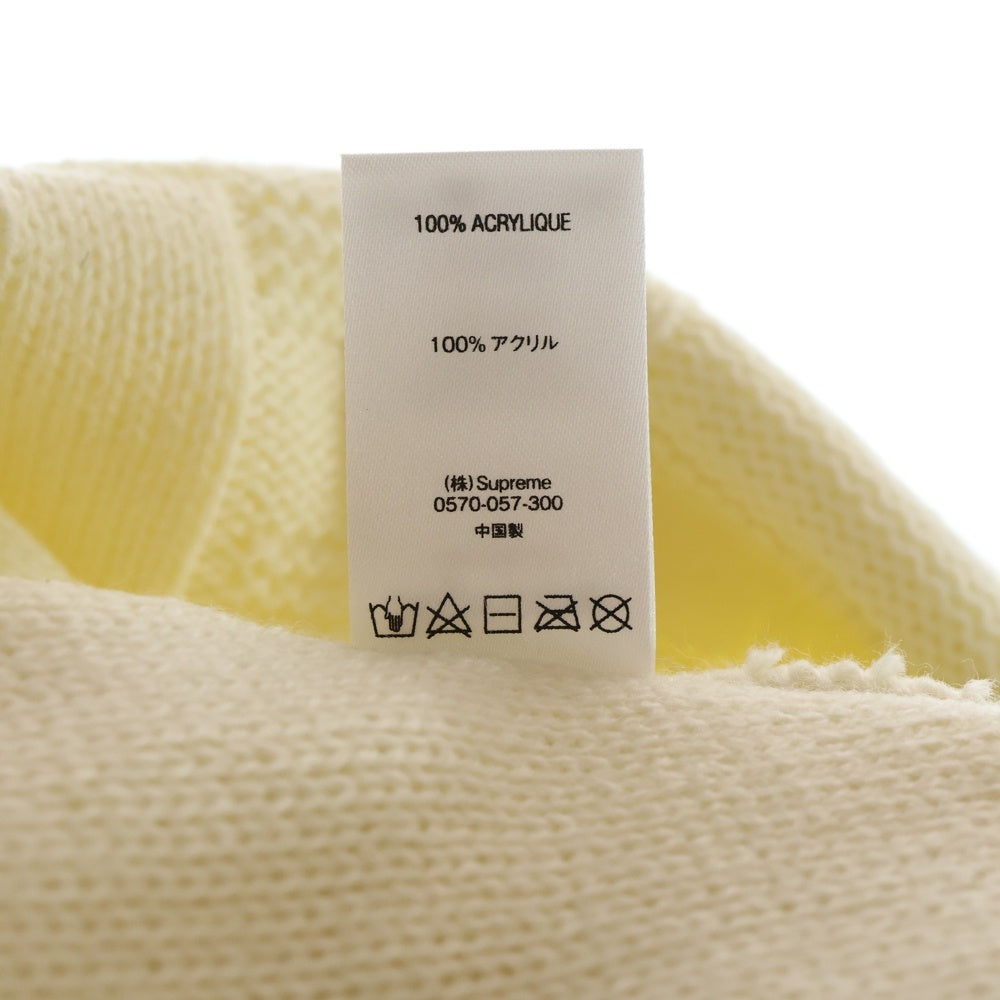 SUPREME(シュプリーム) 19AW Basket Weave Beanie バスケット ウェーブ ビーニー ニット帽 ホワイト