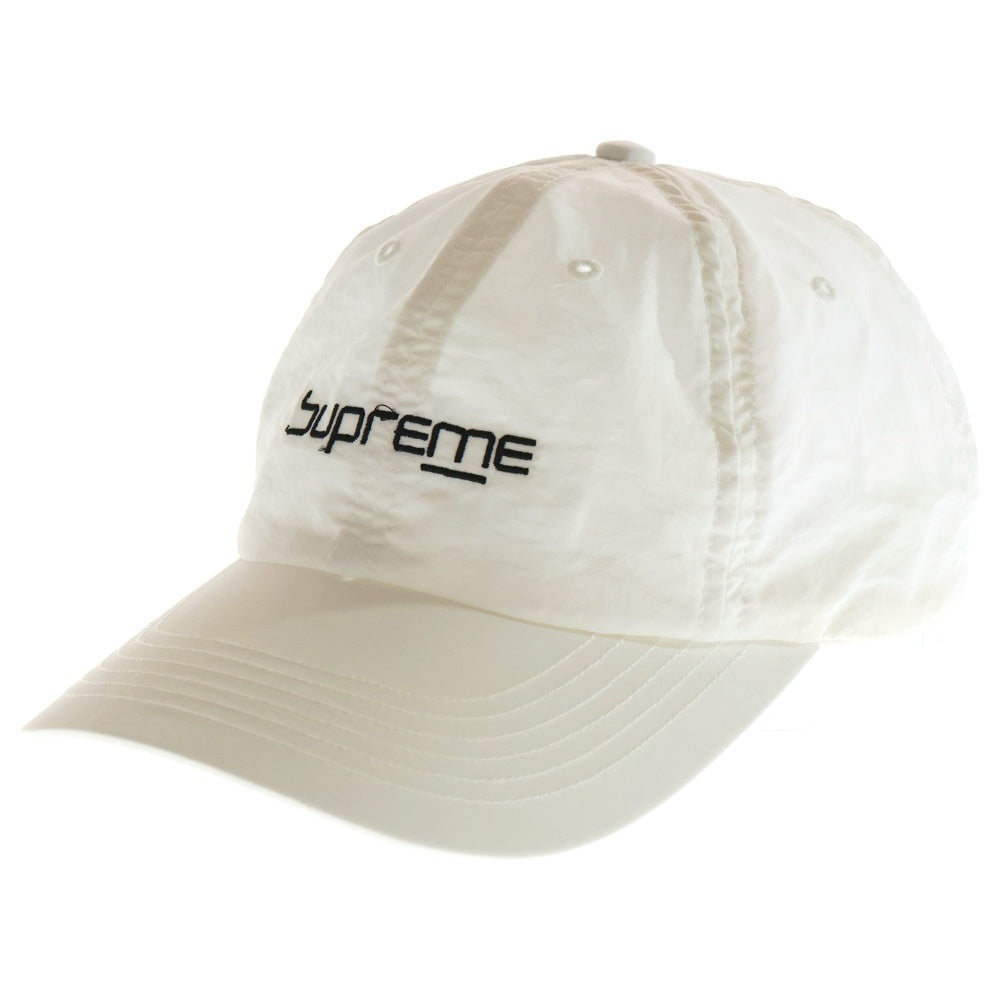 SUPREME(シュプリーム) 20SS Digital Logo 6-Panel デジタルロゴ刺繍 ナイロン 6パネルキャップ ホワイト