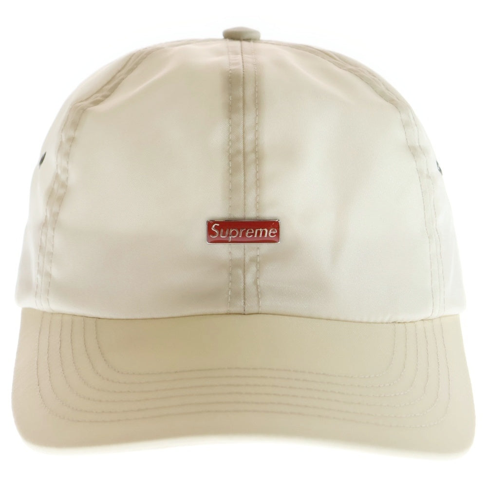 SUPREME(シュプリーム) 23AW Enamel Logo 6-Panel エナメル ロゴ 6パネルキャップ ベージュ