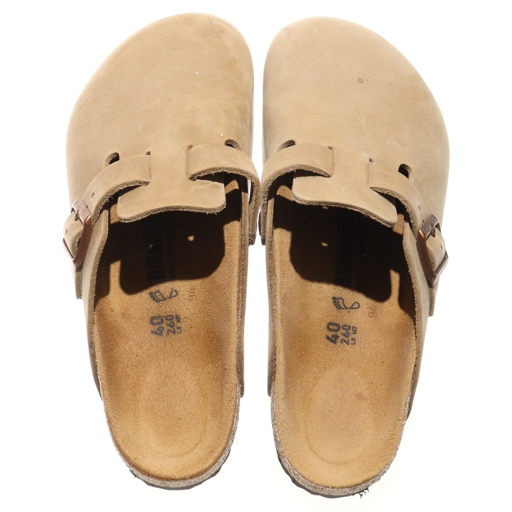BIRKENSTOCK(ビルケンシュトック) Boston ボストン スウェードレザーサンダル タバコブラウン 0960811