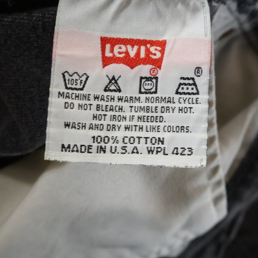 Levi's(リーバイス) 90s 501-0660 後染め ボタンフライデニムパンツ ブラック