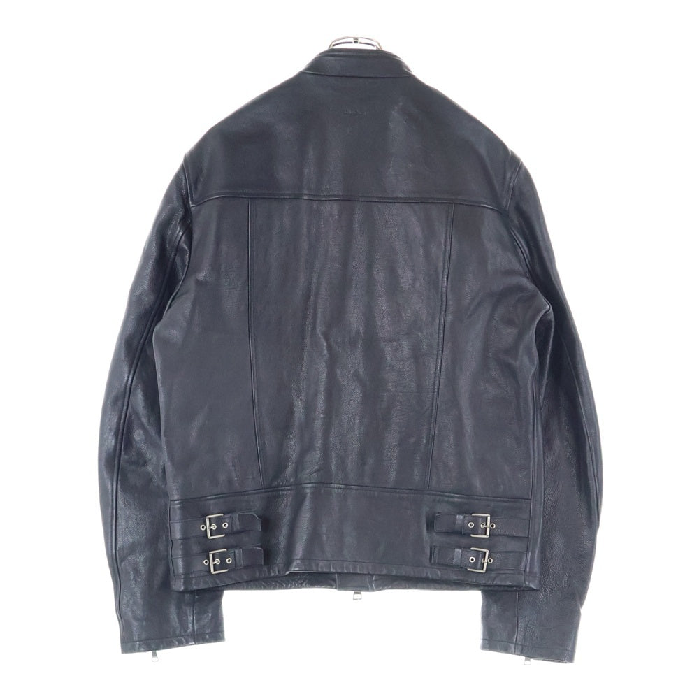 GUCCI(グッチ) シングルライダース レザージャケット ブラック