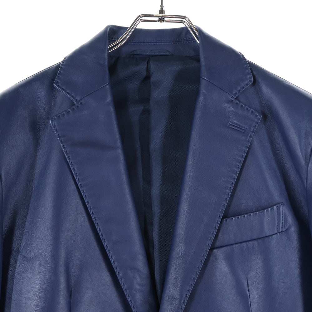G-STAGE(ジーステージ) シープレザーテーラードジャケット ブルー 601201