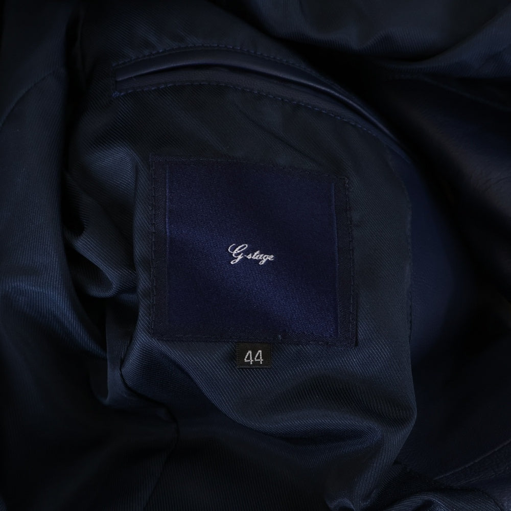 G-STAGE(ジーステージ) シープレザーテーラードジャケット ブルー 601201