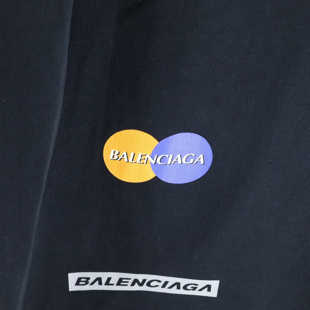 BALENCIAGA(バレンシアガ) F1 TOP LEAGUE BAGGY ダメージ加工 マルチロゴプリント トップリーグバギーパンツ ブラック 767853 TPVF1