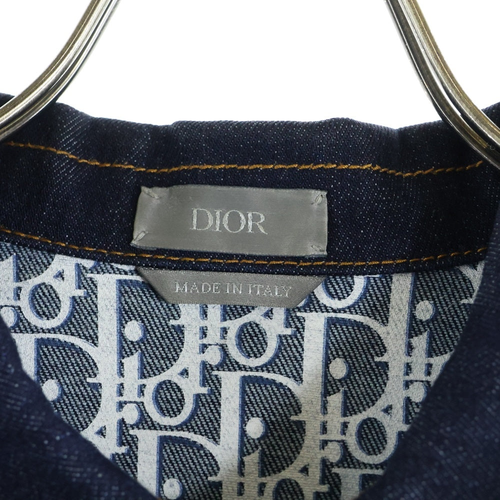 DIOR(ディオール) Oblique Low Cotton Denim Jacket 013D482J226X オブリーク ローコットンデニムジャケット インディゴ
