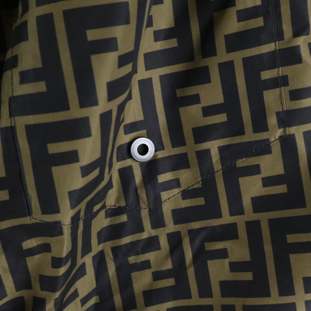 FENDI(フェンディ) ズッカ総柄 ポリエステル イージー パンツ ブラウン FAB527 A797