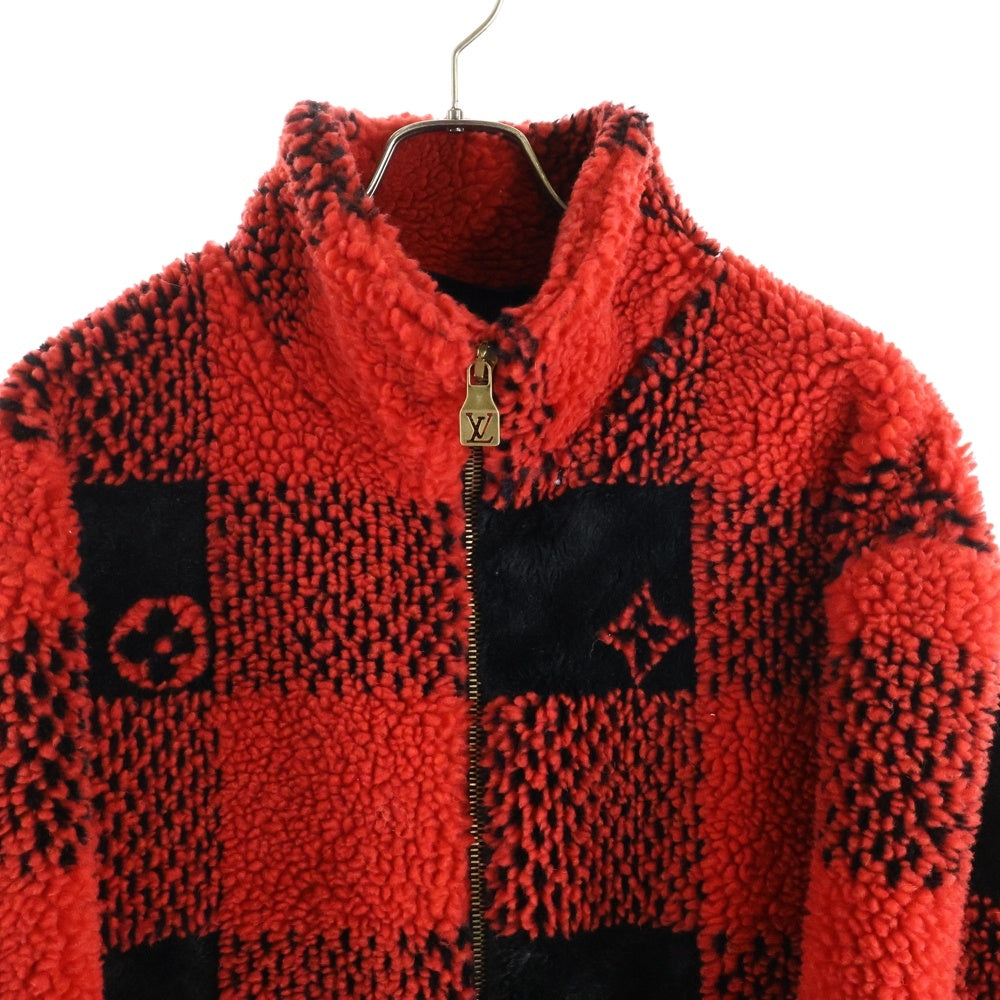 LOUIS VUITTON(ルイヴィトン) 24AW ダミエフリースジャケットブルゾン レッド RM242M NJF HRY86W
