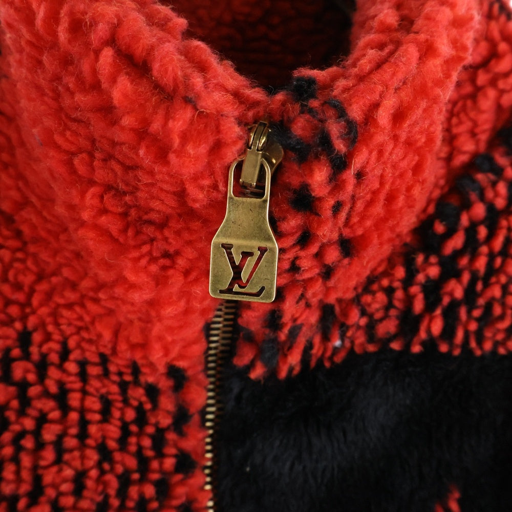 LOUIS VUITTON(ルイヴィトン) 24AW ダミエフリースジャケットブルゾン レッド RM242M NJF HRY86W