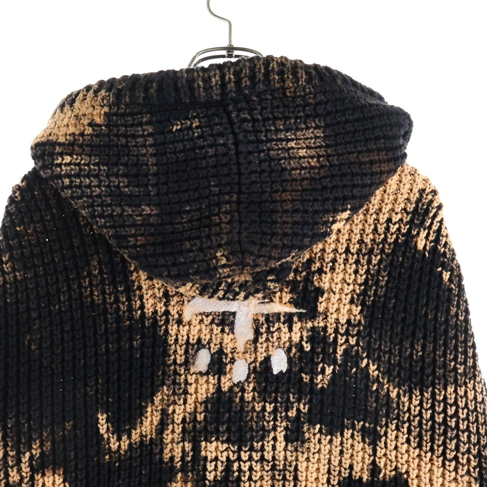 cvtvlist(カタリスト) 24SS バック刺繍ロゴ クラッシュ加工 プルオーバーパーカー ブラウン 2401100102