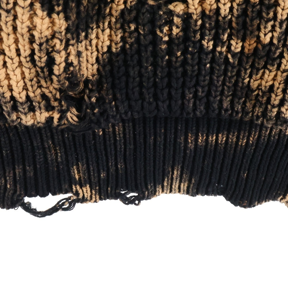 cvtvlist(カタリスト) 24SS バック刺繍ロゴ クラッシュ加工 プルオーバーパーカー ブラウン 2401100102