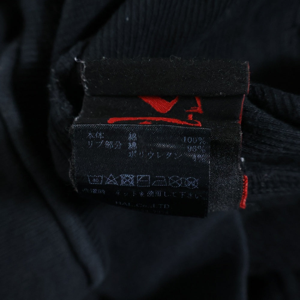 cvtvlist(カタリスト) 23AW 3D LOGO USUAL HOODIE ヴィンテージクラッシュ加工 ロゴスウェットフーディーパーカー ブラック 230190301