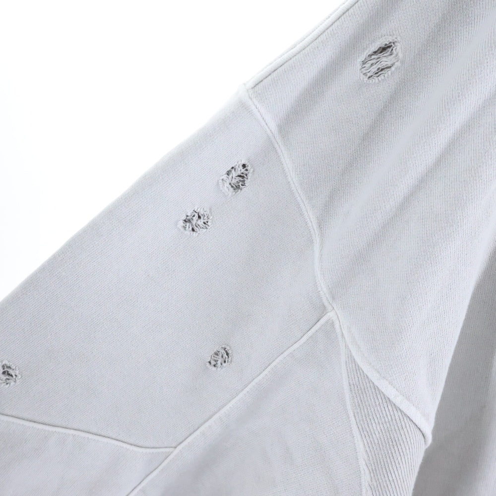 cvtvlist(カタリスト) 23AW 3D LOGO USUAL HOODIE ヴィンテージクラッシュ加工 ロゴスウェットフーディーパーカー ホワイト 230190301