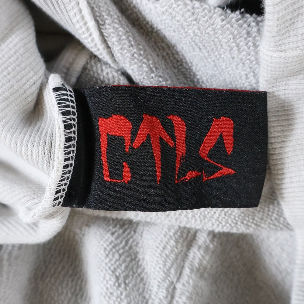 cvtvlist(カタリスト) 23AW 3D LOGO USUAL HOODIE ヴィンテージクラッシュ加工 ロゴスウェットフーディーパーカー ホワイト 230190301