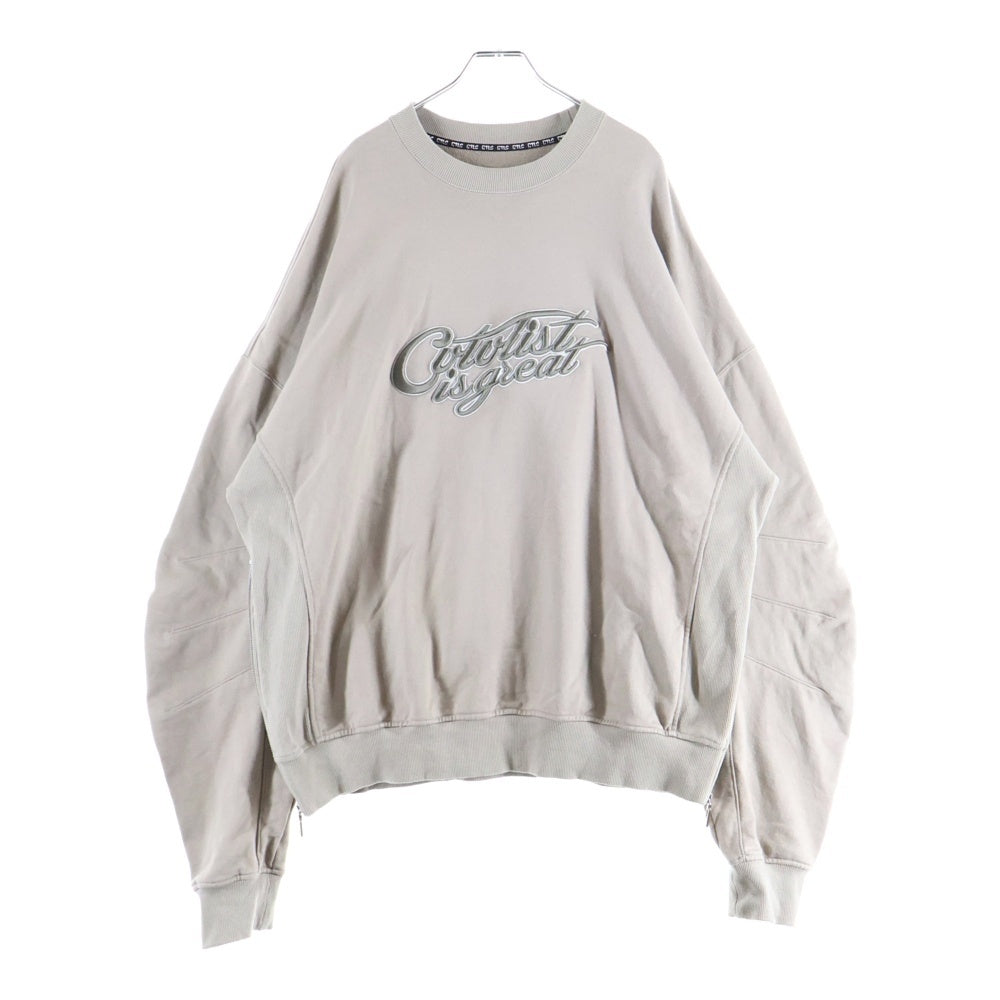 cvtvlist(カタリスト) 25SS ロゴ刺繍 サイドジップ スウェット