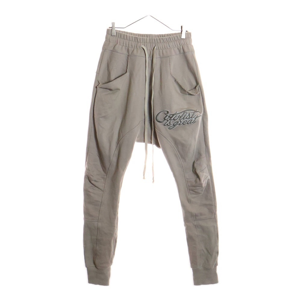 cvtvlist(カタリスト) 25SS 刺繍ロゴ サルエルイージー スウェット