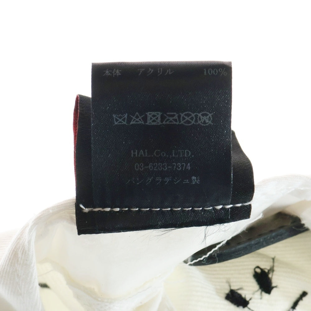 cvtvlist(カタリスト) 23SS レザースナップバック エンブロイダリー キャップ 帽子 ホワイト 2301090501