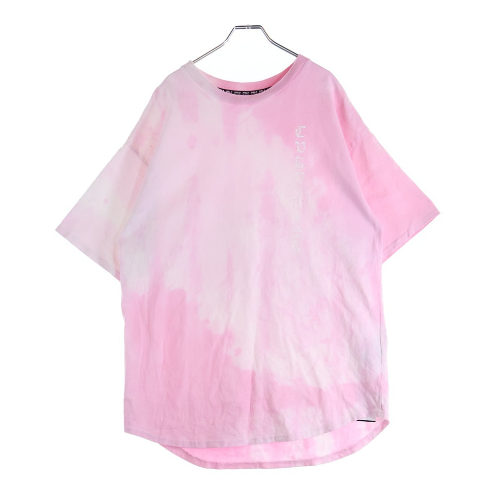 cvtvlist(カタリスト) タイダイ柄 クルーネック 半袖Tシャツ カットソー ピンク