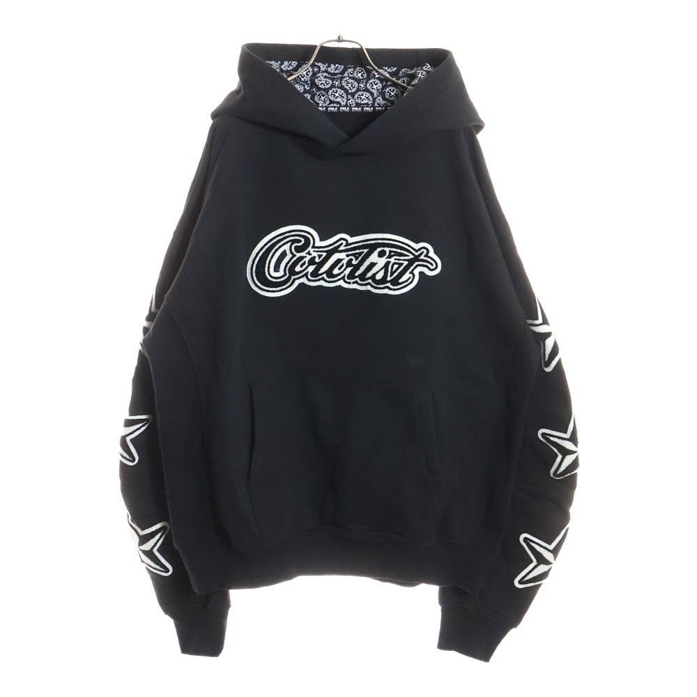 cvtvlist(カタリスト) 24SS STAR PATCH HOODIE スター パッチ フーディー パーカー ブラック 240109OS02
