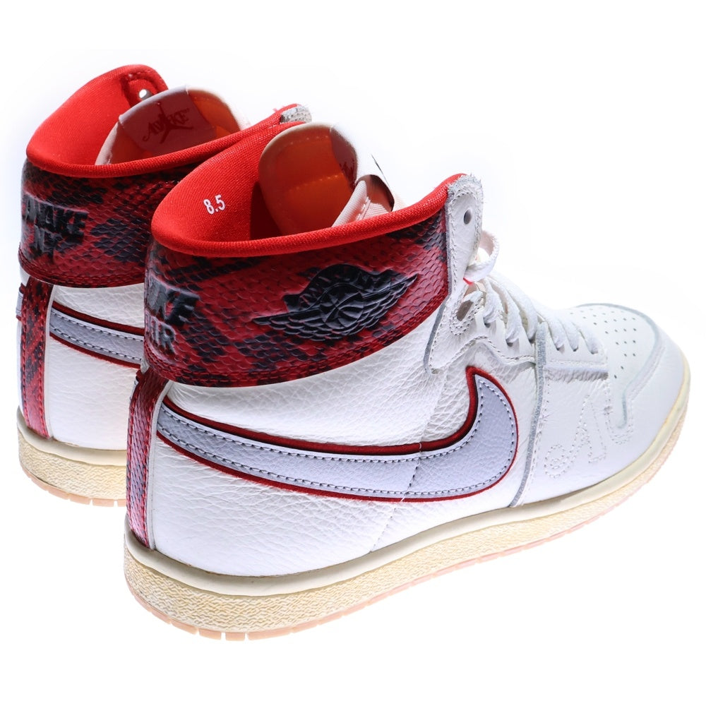 NIKE(ナイキ) ×AWAKE NY JORDAN AIR SHIP PE SP アウェイク ニューヨーク ジョーダン エアシップ ハイカットスニーカー シューズ ホワイト/レッド US8.5/26.5cm FN8675-100