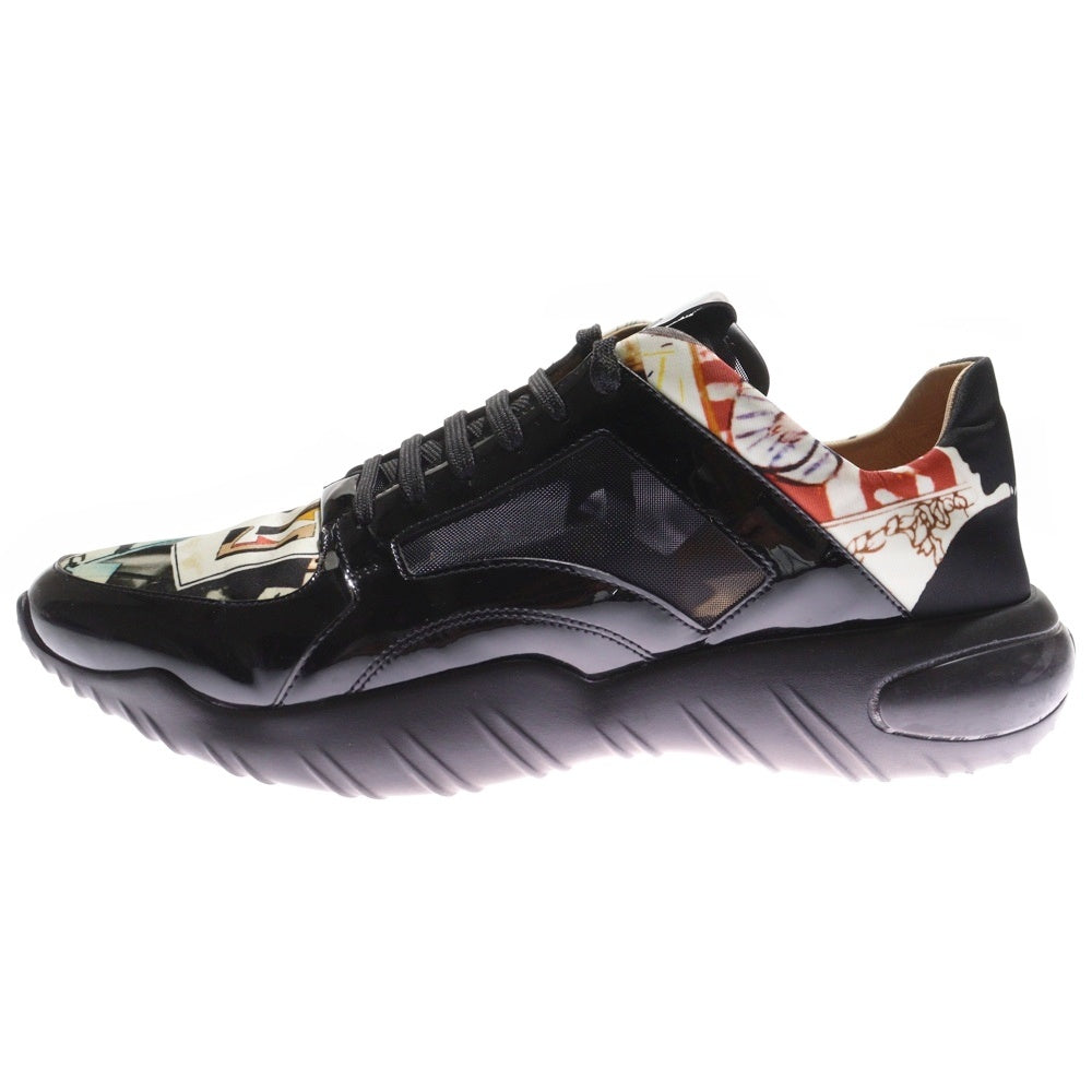 FENDI(フェンディ) エナメルローカット スニーカー ブラック 1281