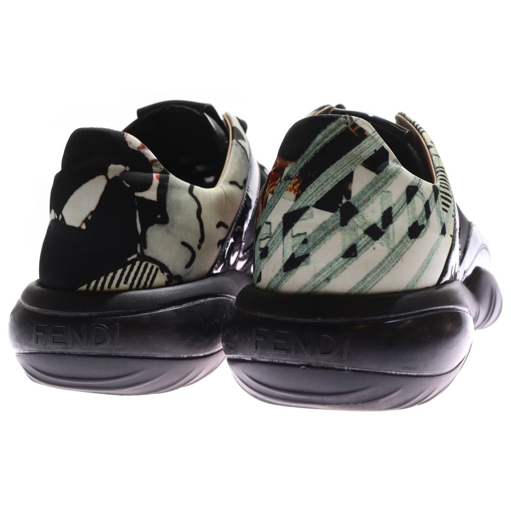FENDI(フェンディ) エナメルローカット スニーカー ブラック 1281