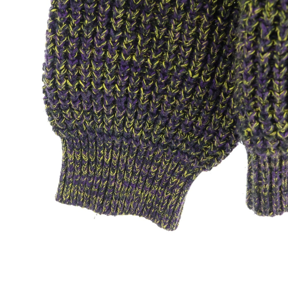 CABaN(キャバン) 20AW コットン カシミヤ ワッフルMIX クルーネック ニット セーター 59-02-04-02011