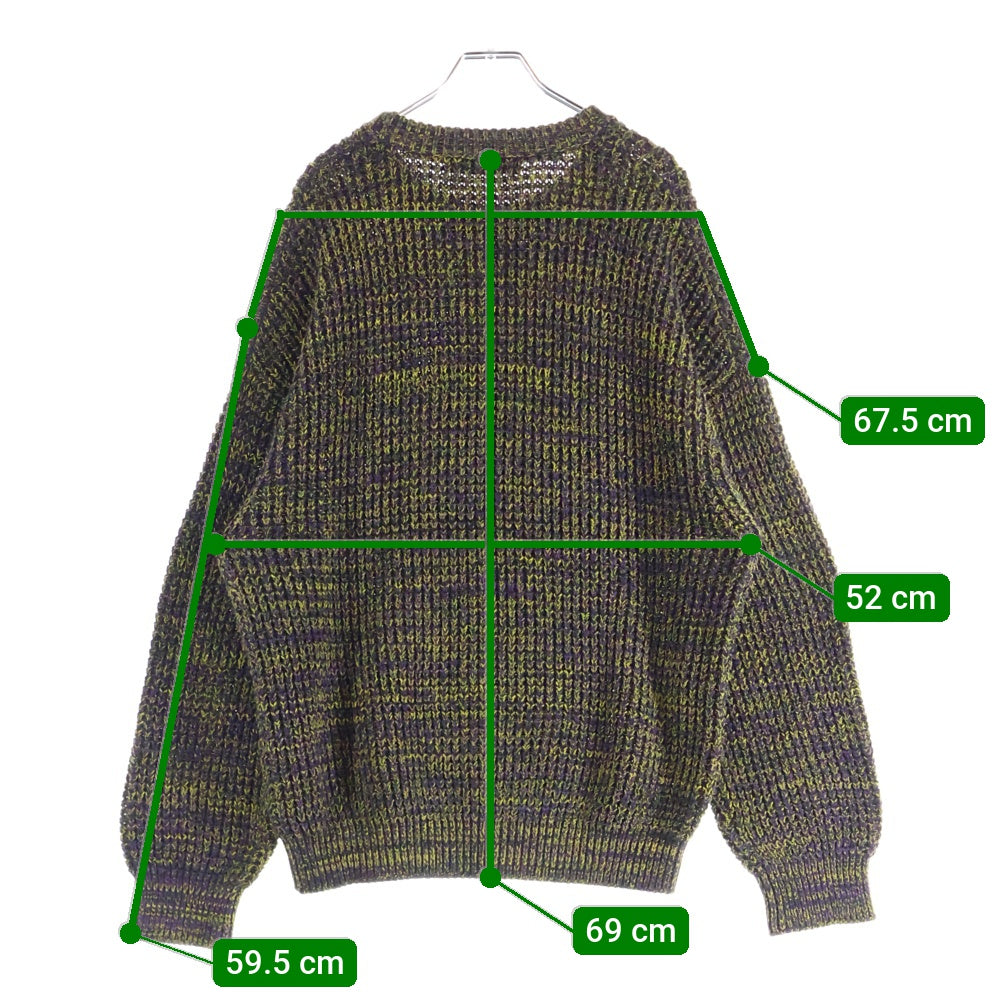 CABaN(キャバン) 20AW コットン カシミヤ ワッフルMIX クルーネック ニット セーター 59-02-04-02011