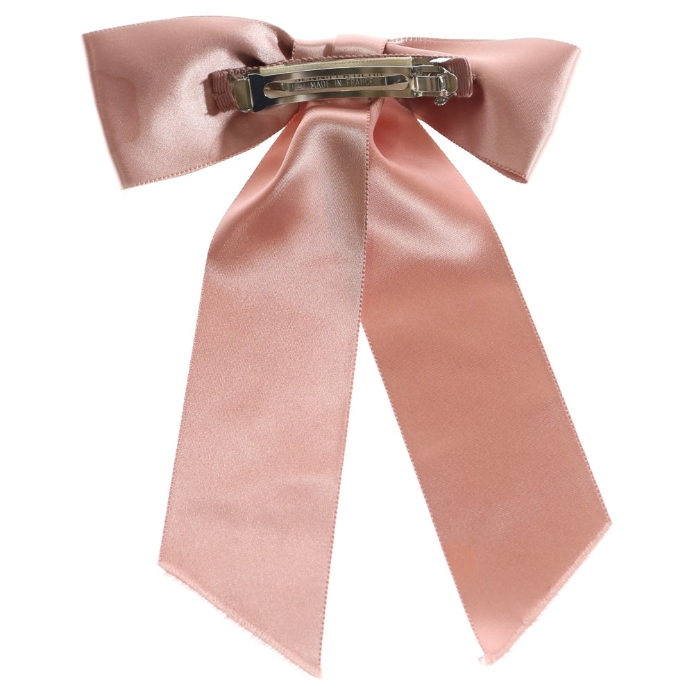 NO BRAND(ノーブランド) JENNIFER BEHR ジェニファーベア サテンリボンバレッタ レディース ピンク