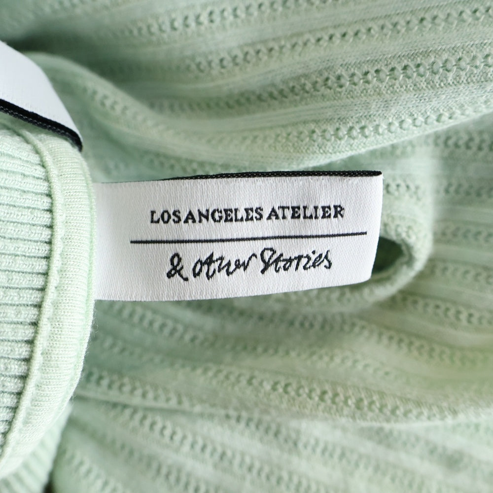 & Other Stories(アンド アザー ストーリーズ) リブニット 長袖トップス レディース グリーン