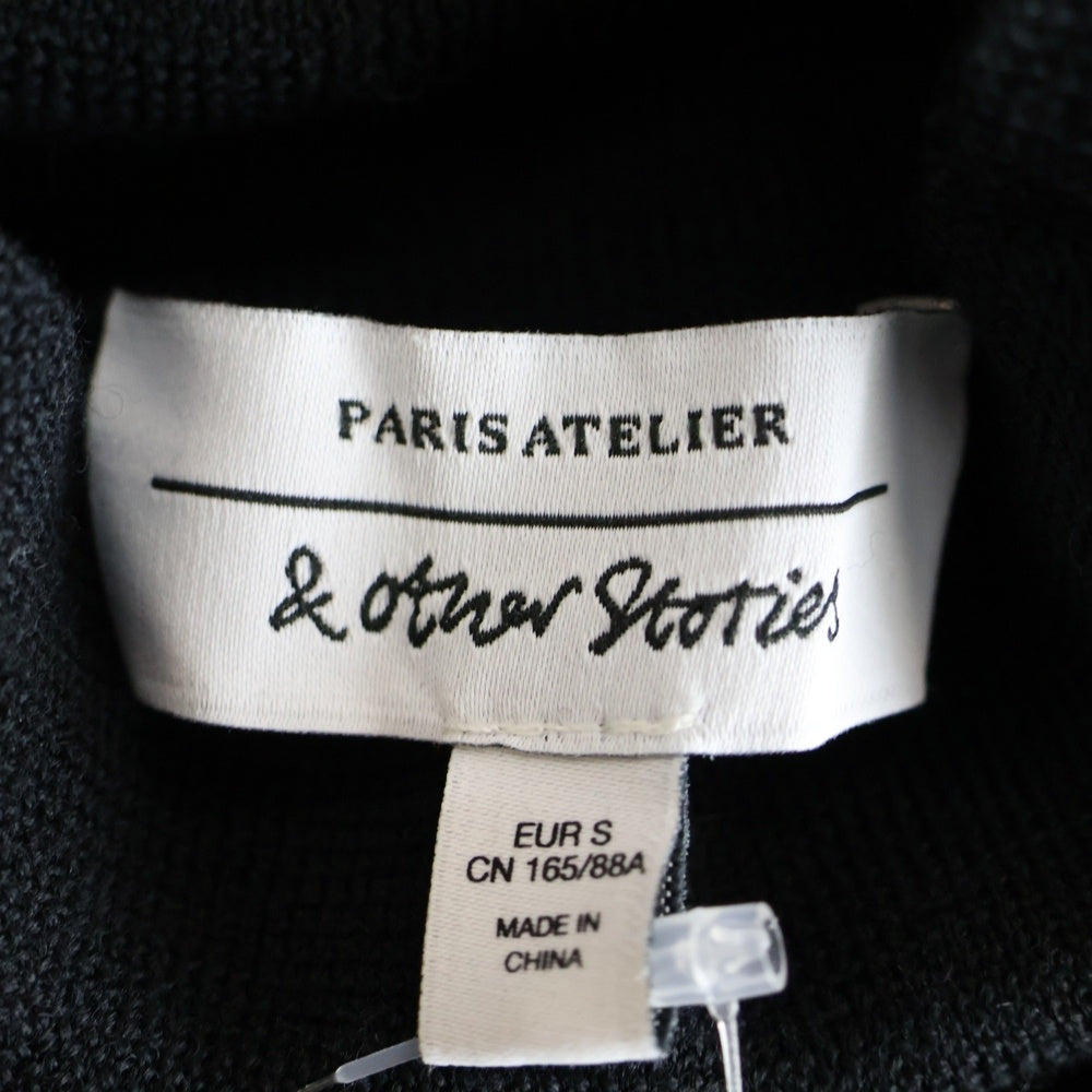 & Other Stories(アンド アザー ストーリーズ) タートルネック 長袖ウールニット レディース ブラック