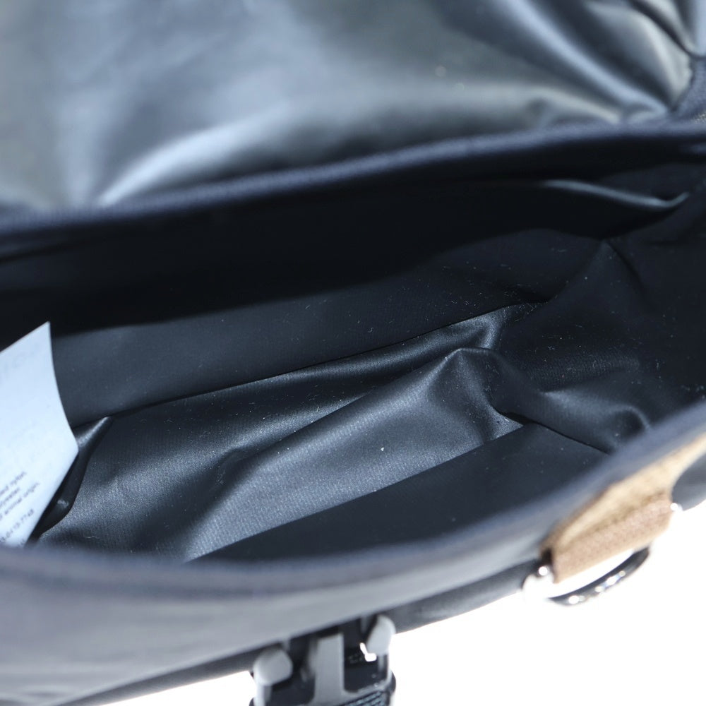 Acne Studios(アクネ ストゥディオズ) ナイロンミニ ショルダーメッセンジャーバッグ ブラック/ブラウン FN-UX-BAGS000094